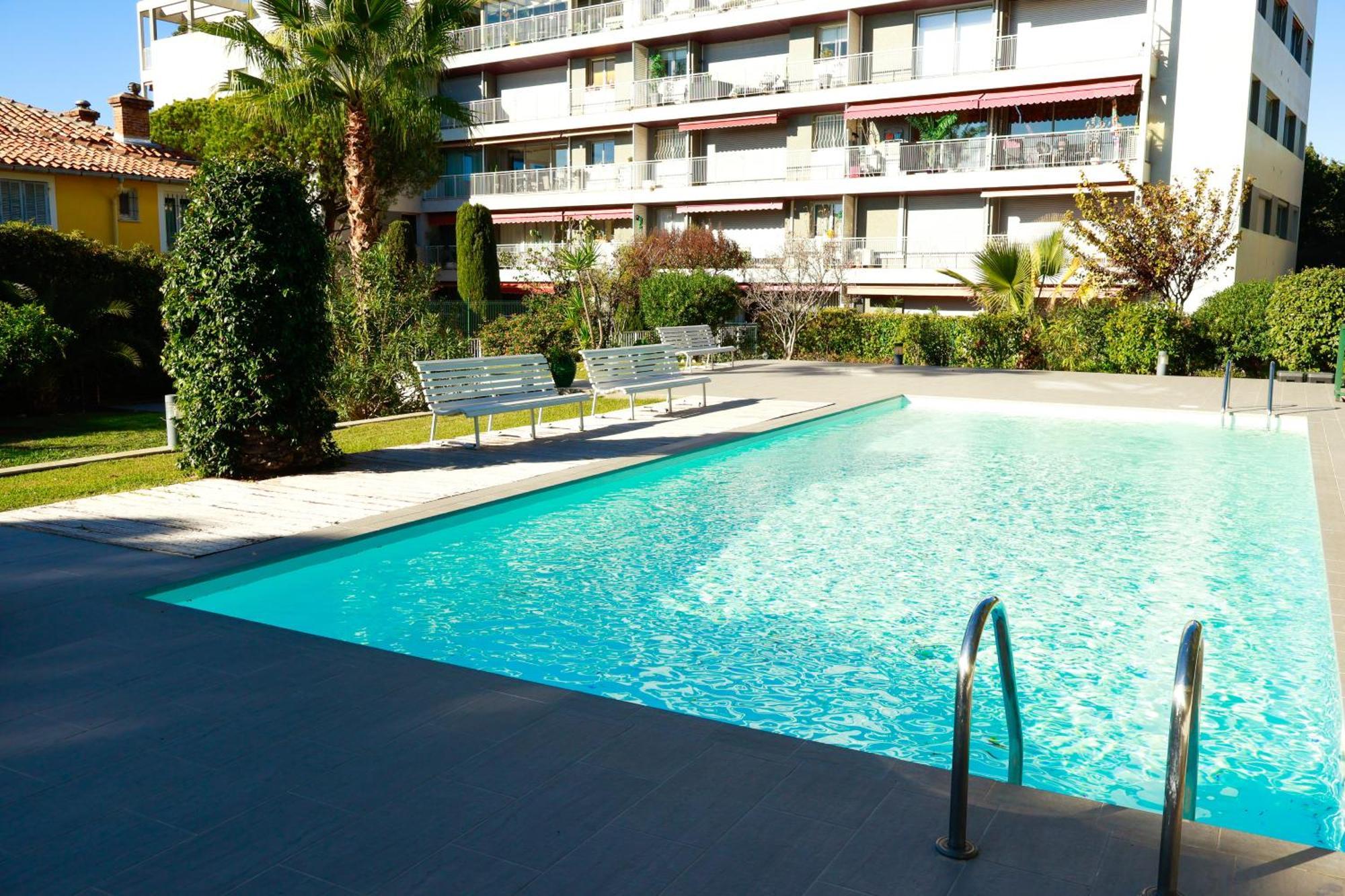 Studio- Nice Mont Boron, Piscine Sur La Residence Exteriér fotografie